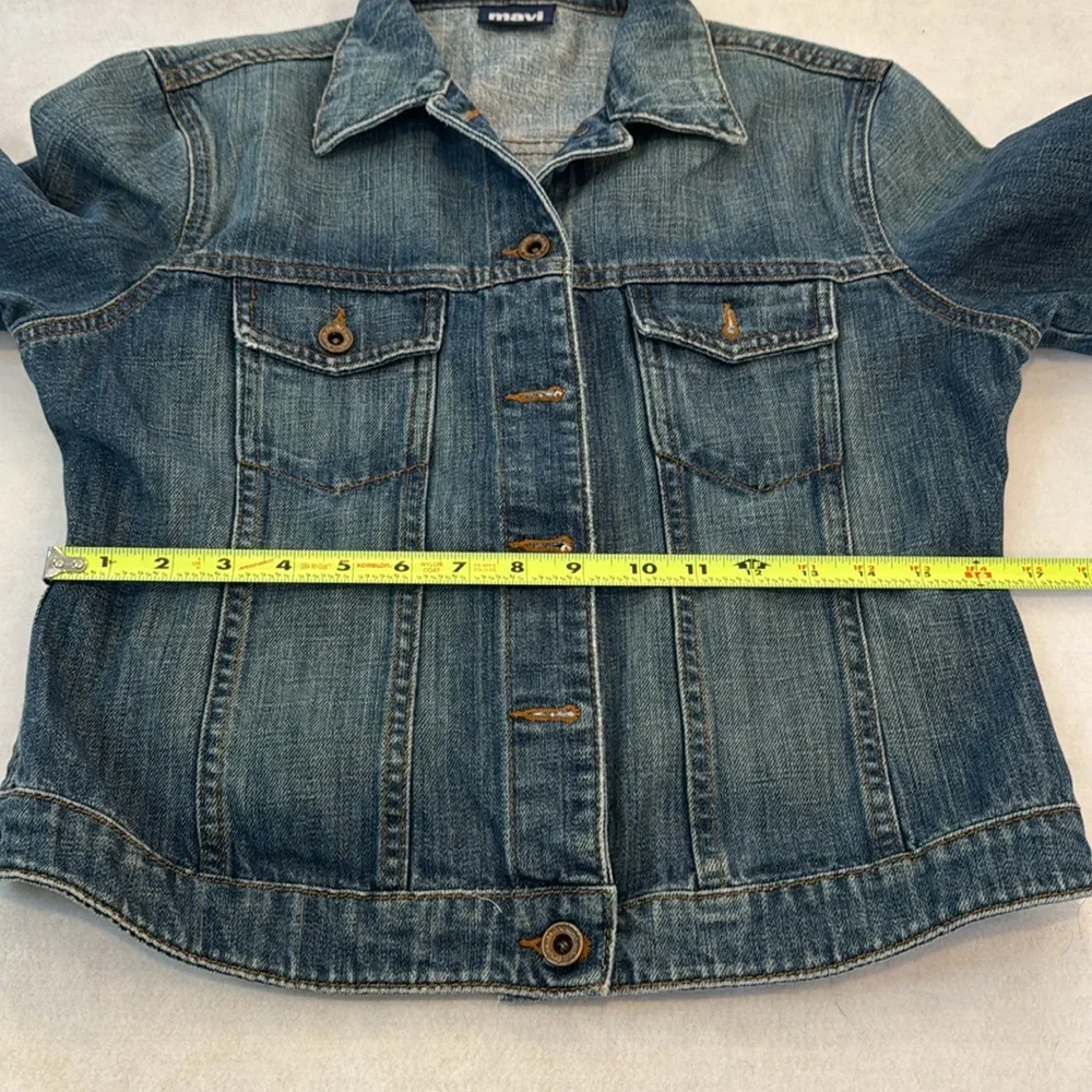 Mavi Catherine Slim Western Style Denim Jean Jacket Women's Size Large Y2K - Picture 4 of 11